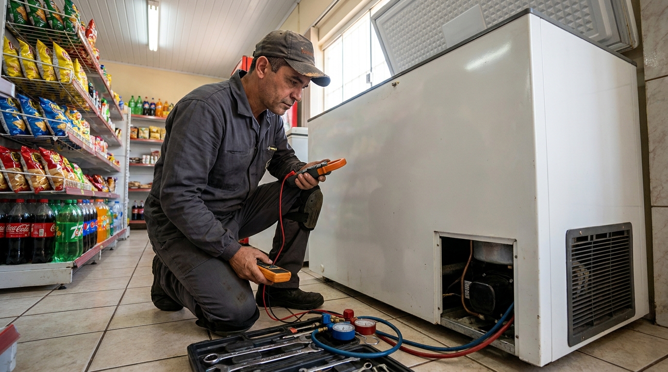Conserto de placa eletrônica de freezer em Americana‑SP